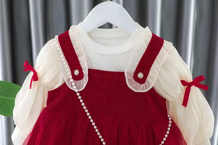 Autumn Baby Girls Clothes Sets Princess 1st Birthday Party Dresses For Girls Baby Clothing Outfits Newborn Dresses Kids Suits 5