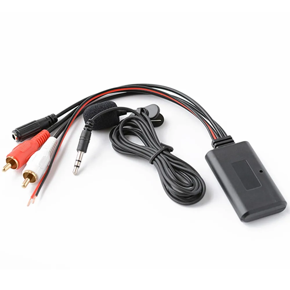 Adattatore Di Connessione Wireless Bluetooth Per Auto Universale Stereo 2Rca Aux In Music Mic Per Kenwood Per Clarion