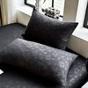 3Pcs Skin-friendly Brushed Embossing Rose Fitted Sheet Mattress Cover Natural With Elastic Band Bed Sheet With 2 Pillowcases 4