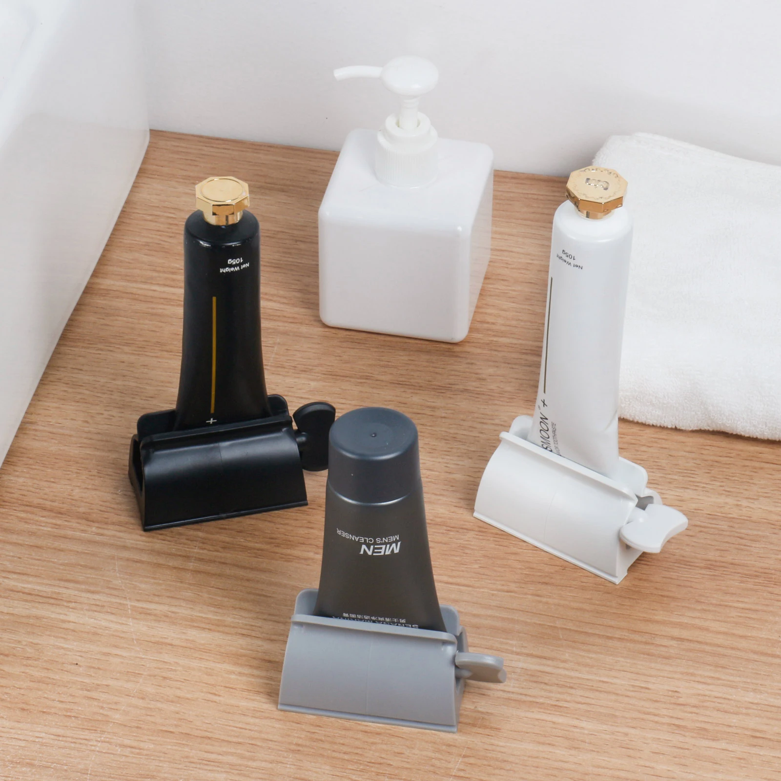 Toothpaste Squeezer, 3 PCS Tube Squeezer Kitchen and Bathroom Gadgets for Sauces 3