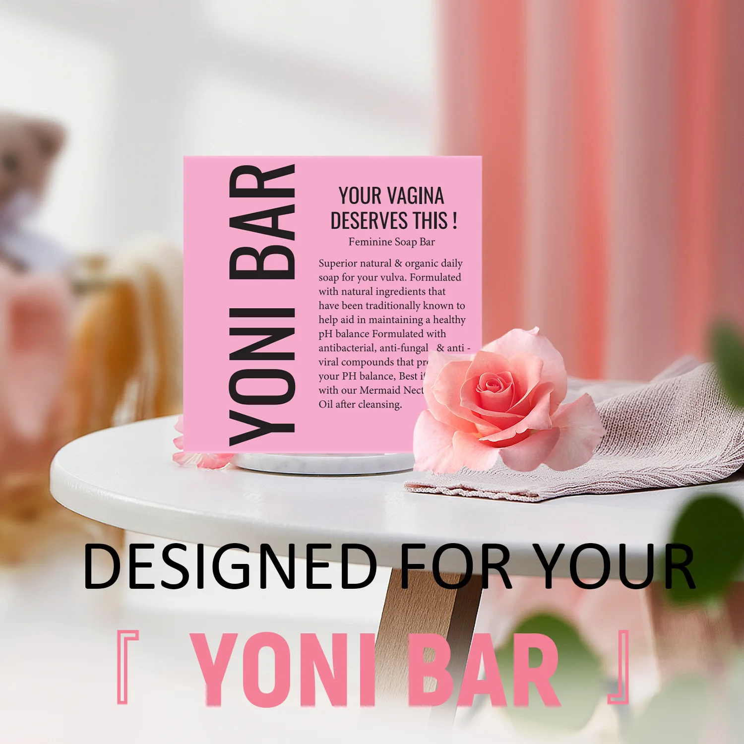 100g YONI soap Private essential oil soap Handmade cold bath bath Antibacterial deep cleaning Balance PH value Skincare