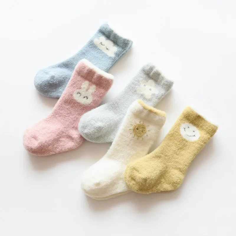 

Hot Sale Cute Cartoon Lawadka Winter Thick Newborn Toddler Baby Girls Boys Anti Slip Soft Baby Socks For Girl Boy Age For 0-3Y