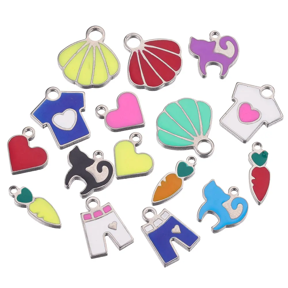 Mini Charms Jewelry Making Stainless Steel Stainless Steel Charms