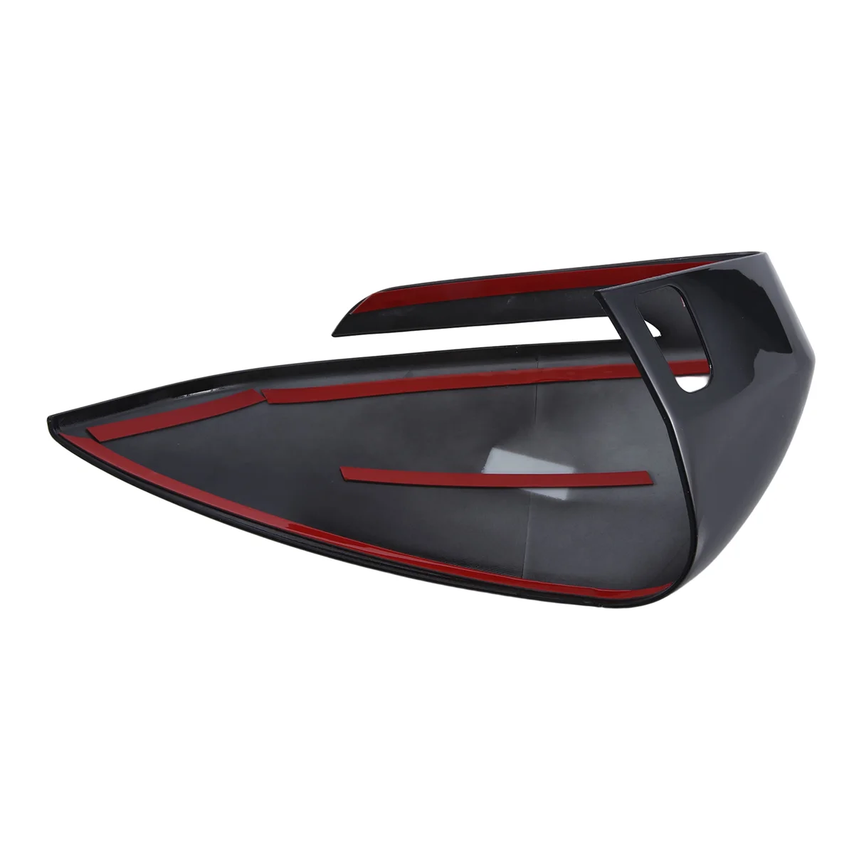 Glossy Black Side Rearview Mirror Replace Cap Cover with Lane Assist for Volkswagen VW ID4 ID.4 ID.6