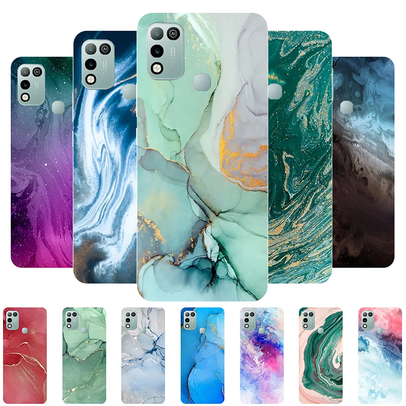 

For Funda Infinix Hot 10 Play X688B X688C Case Soft Silicon Marble Back Cover for Infinix Hot 10 Play Phone Case Hot10 Play