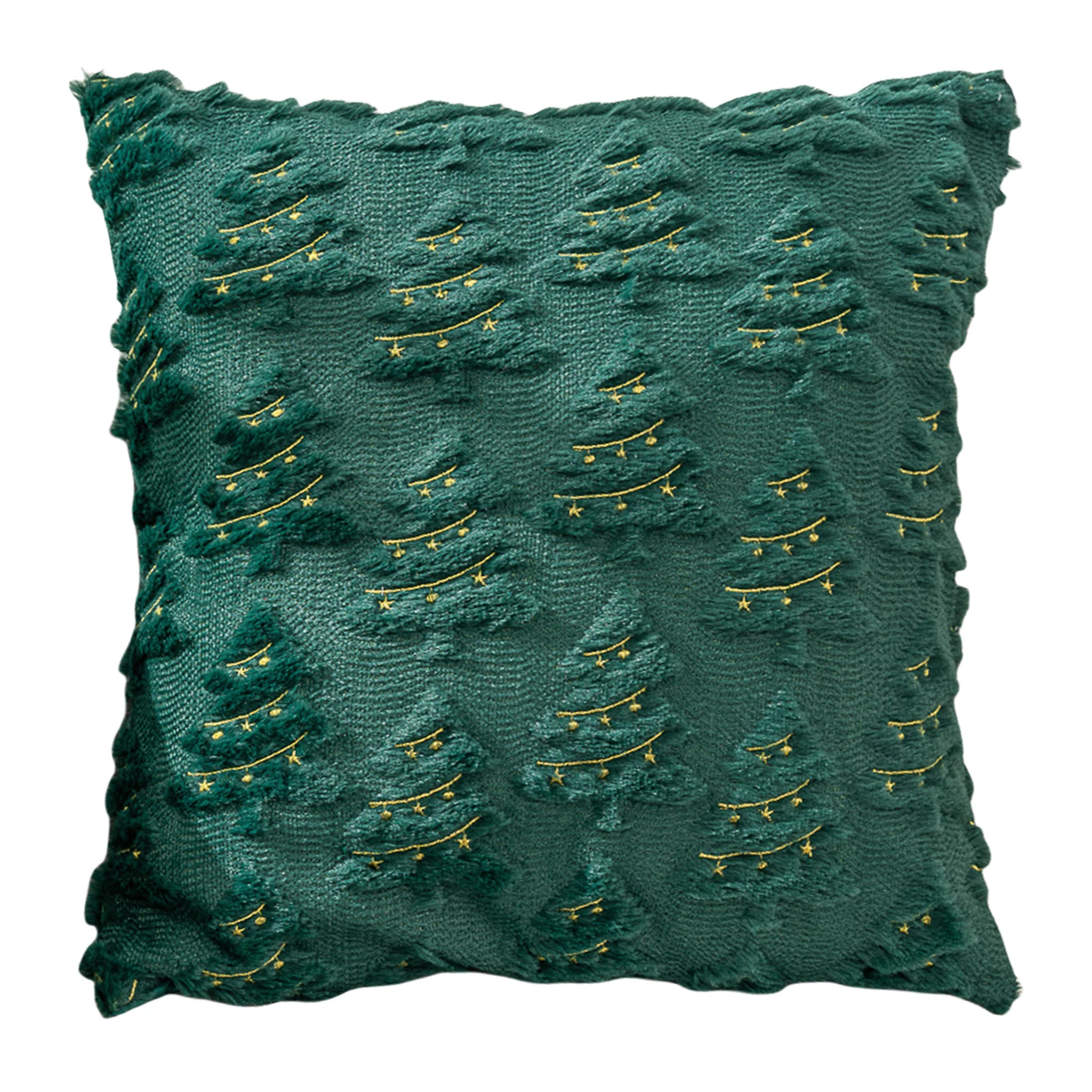 45x45cm Christmas Tree Pillow Covers Christmas Throw Pillow Covers Soft Plush Pillowcase for Winter Home Bedroom Sofa Decoration