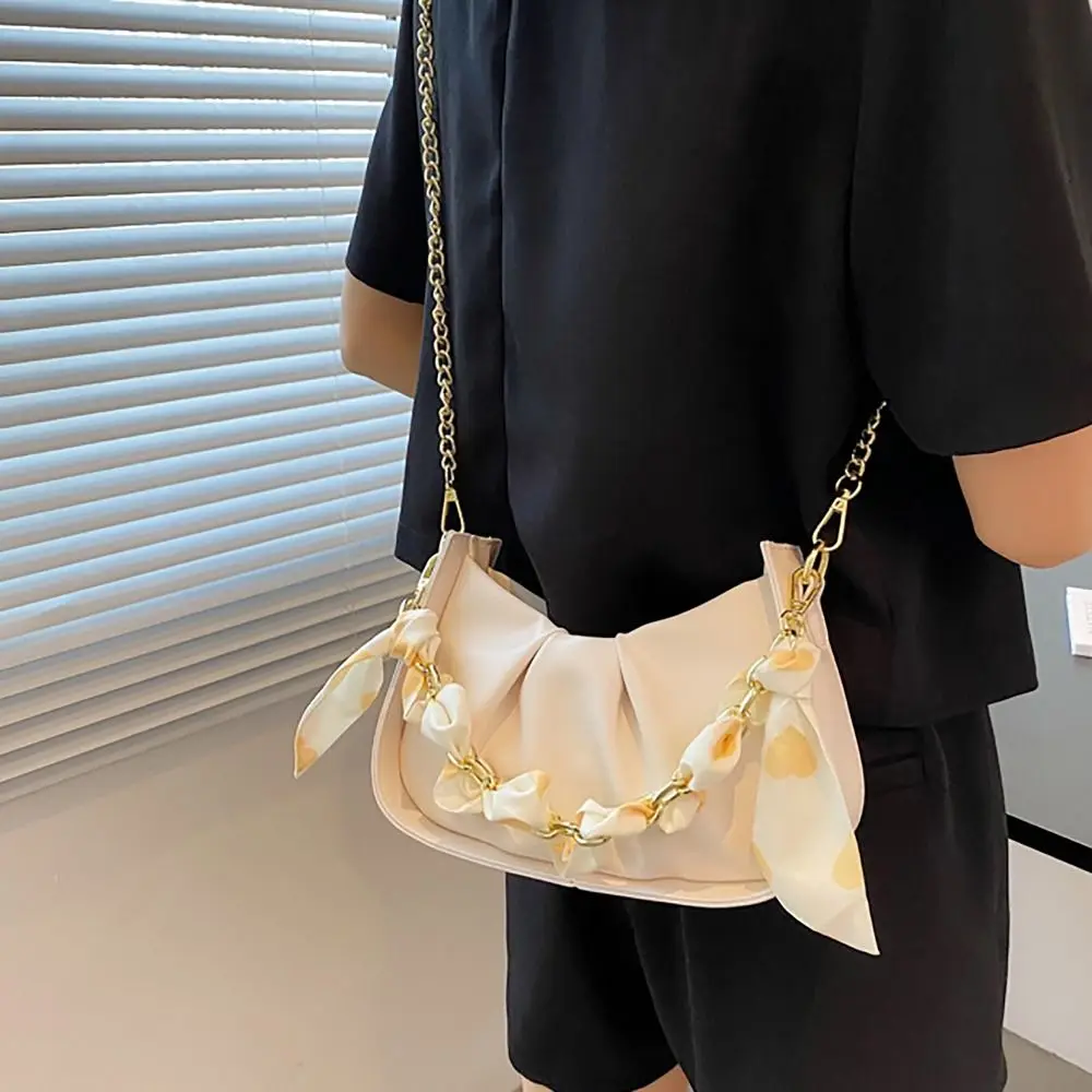 

Сумка на одно плечо из искусственной кожи, вместительная мягкая Женская водонепроницаемая осенне-зимняя Сумочка через плечо с цепочкой