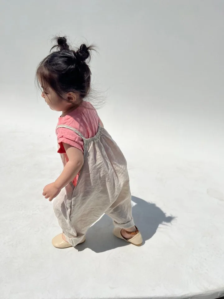 2025 Summer New Girls Loose Overalls Versatile Kids Sling Trouser Baby Dot Print Jumpsuit Toddler Casual Pants Children Clothes