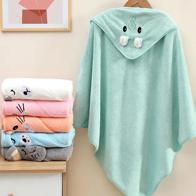 Serviette de bain mignonne pour bébé, serviette douce et absorbante, couverture d'emmaillotage pour nouveau-né, pour filles et garçons 2 Serviette de bain mignonne pour bébé, serviette douce et absorbante, couverture d'emmaillotage pour nouveau-né, pour filles et garçons 2