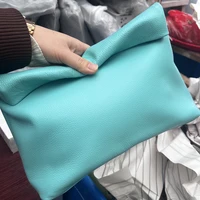 100% genuine leather Cowhide Handbag High Quality Leather Women's Foldable Designer Handbag Simple Magnet Handle Bags - Image 6