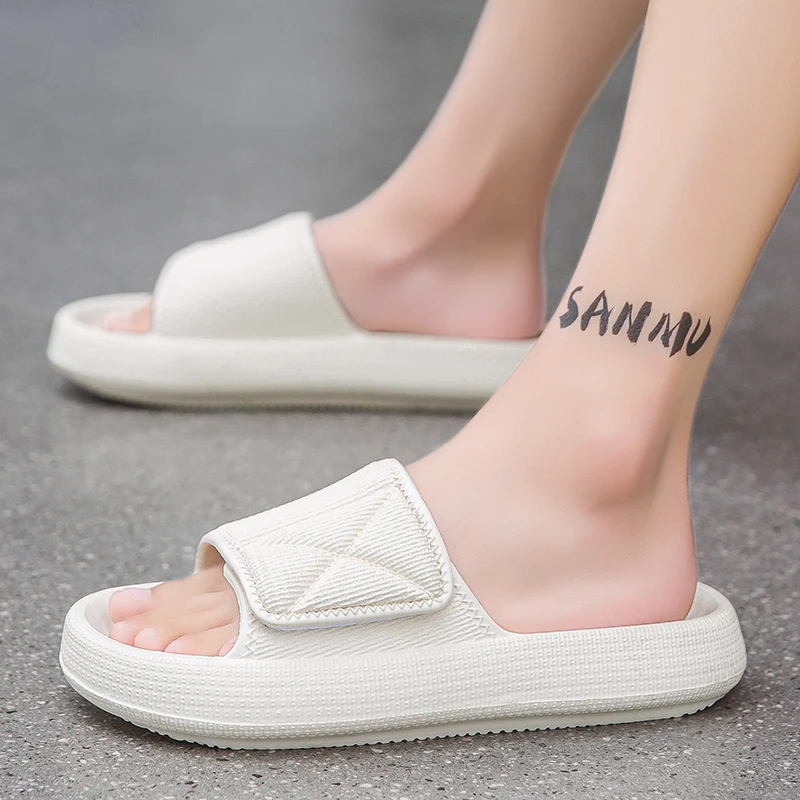 صنادل شاطئ رجالية مانعة للإنزلاق ، شباشب بنعل سميك...