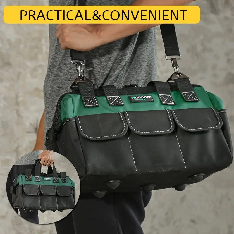 두꺼운 도구 상자 도구 가방 옥스포드 천 빈 PP 플라스틱 보관 상자 다기능 유지 보수 도구 상자 가구