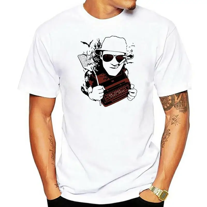 Hunter S. Thompson T-Shirt 100 Cotton Hell'S Angels Fear And Loathing Fashion Tee Shirt |