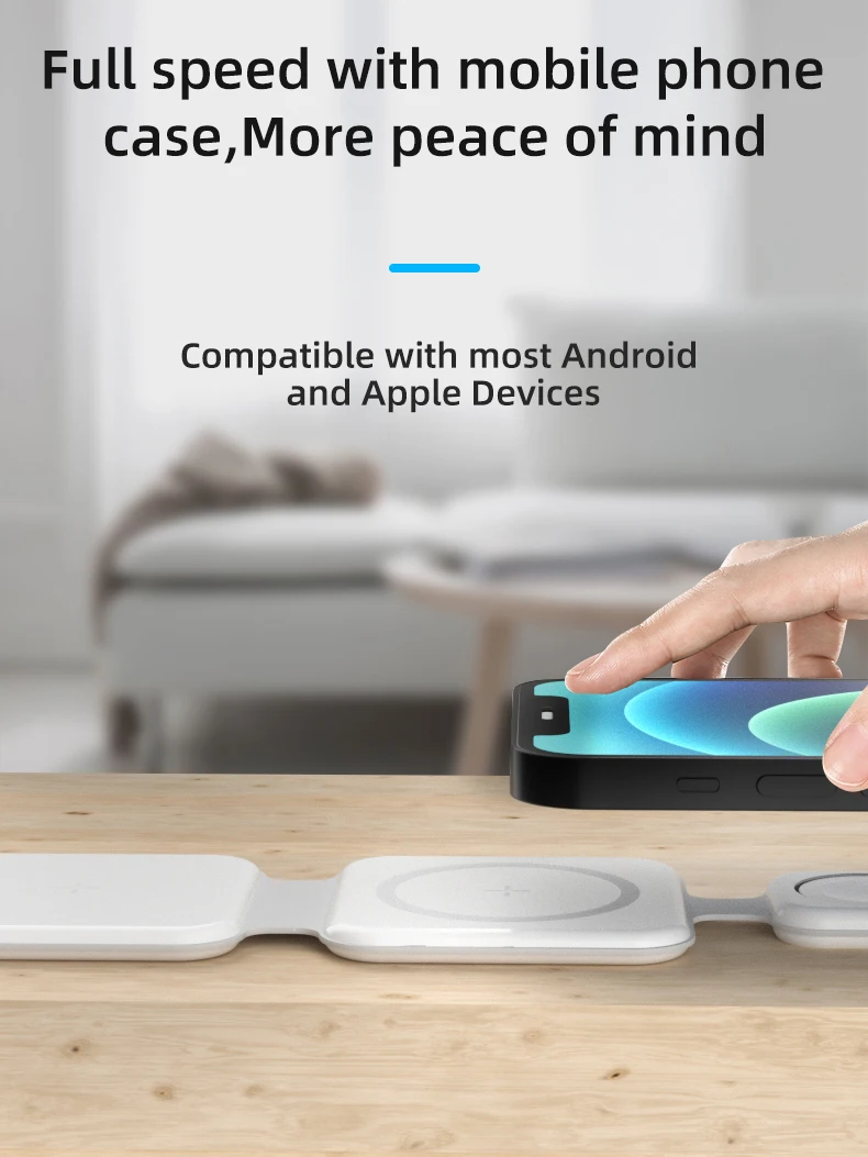 JMUYTOP-3  1    15W, ׳ƽ ̽  ġ  ̼, iPhone Apple Watch airpods