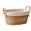 Deluxe Two-Sided Handle Wicker Basket, Willow Weaving Toy Basket, Versatile and Practical Clothes Storage Solution 6