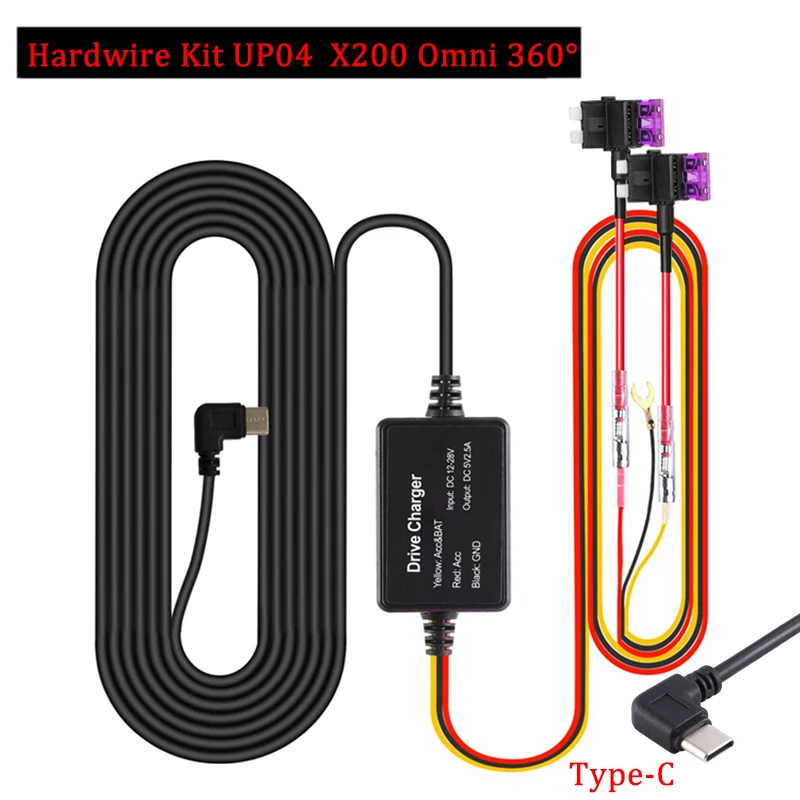 (新品)70mai Dash Cam Omni 32GB+Hardwireキット Amazon.com: 70mai Hardwire Kit UP03, 10ft Type-C Dash Cams