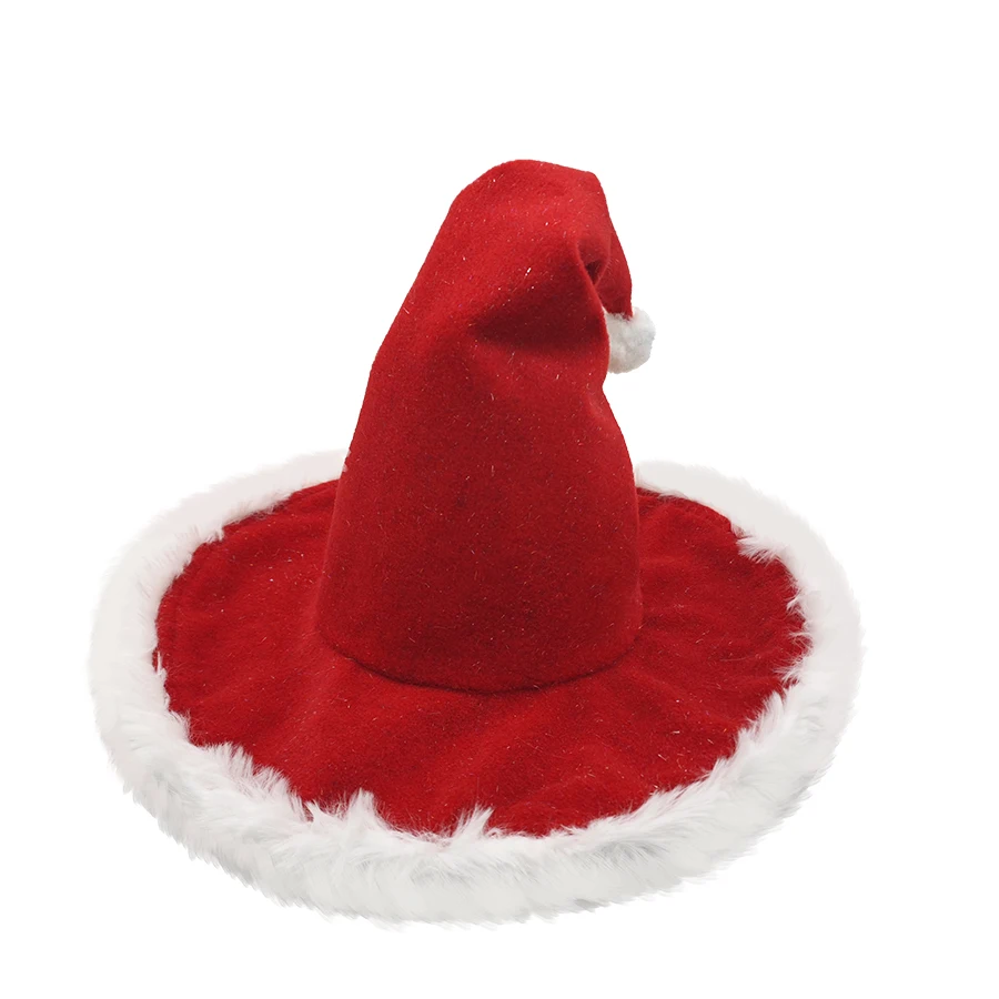 Unisex Santa Hat - Extra Thick Fur Christmas Holiday Hat for Adults