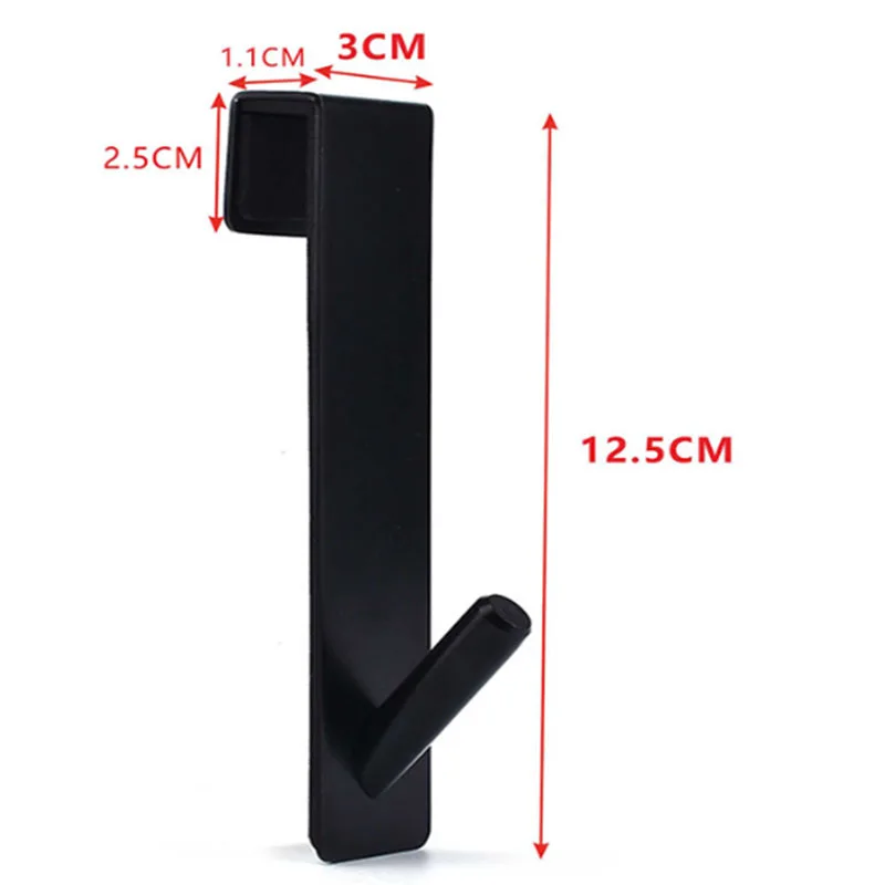 Stainless Steel Over Glass Door Shower Towel Rack S-Shape Bathroom Bathrobe Hanger Holder Hooks multifunctional hooks shower towel rack heavy duty hooks