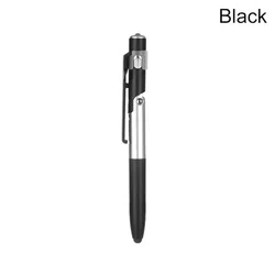 Multifunctional Ballpoint Pen with LED Light and Phone Holder (Black)