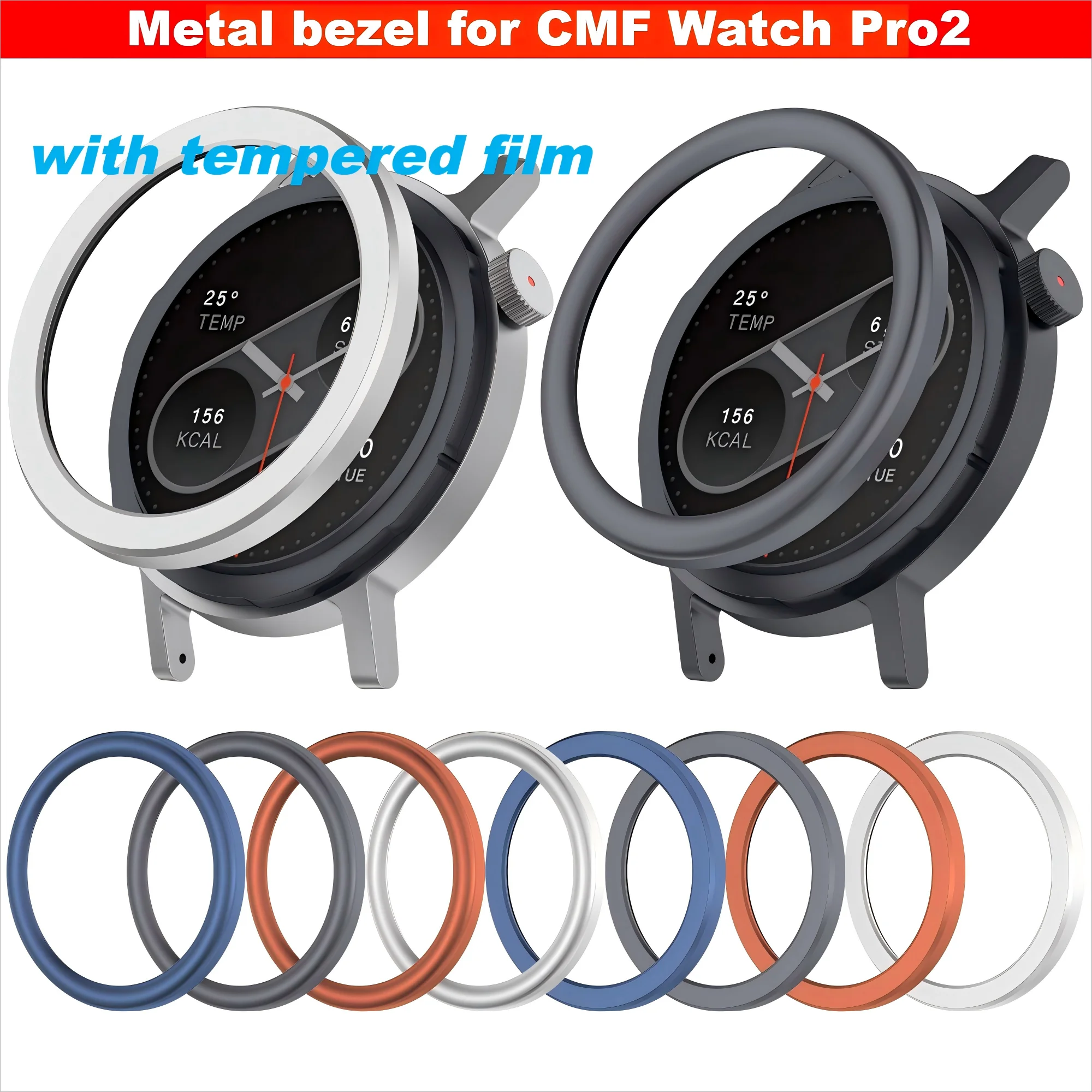Sleek Metal Bezel with Rounded Corners