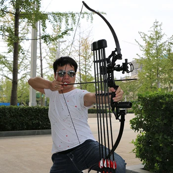 Hunting Bow Take-down Bow for Shooting Archery Recurve Bow with Aiming Point Outdoor Sports Shooting 20/30/40/50lbs 1