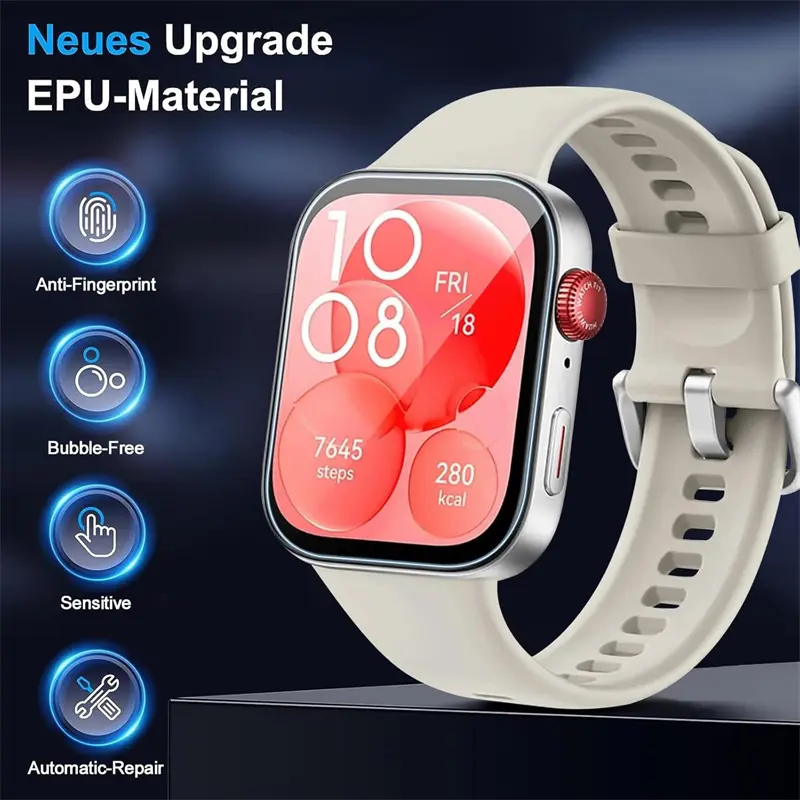 5PCS Screen Protector For Huawei Watch Fit 3/4/4Pro/5Pro Anti Scratch Clear TPU Hydrogel Film Huawei Accessories Protective film - Image 3