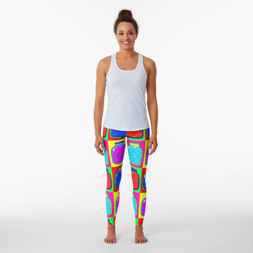 Vintage Pickleball Kitchen Jars Leggings flared leggings