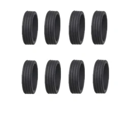 Silicone Luggage Wheels Protector Set - Silent Rolling and Enhanced Durability (Black-8pcs)