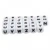 50Pcs 12mm Glow In the Dark English Alphabet Letter Beads Luminous Silicone Letters Beads for Baby Teething Chew Toy Shower Gift 5