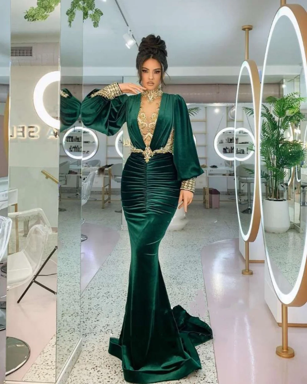 Dresses | Emerald Green Prom Dress With Accessories | Poshmark