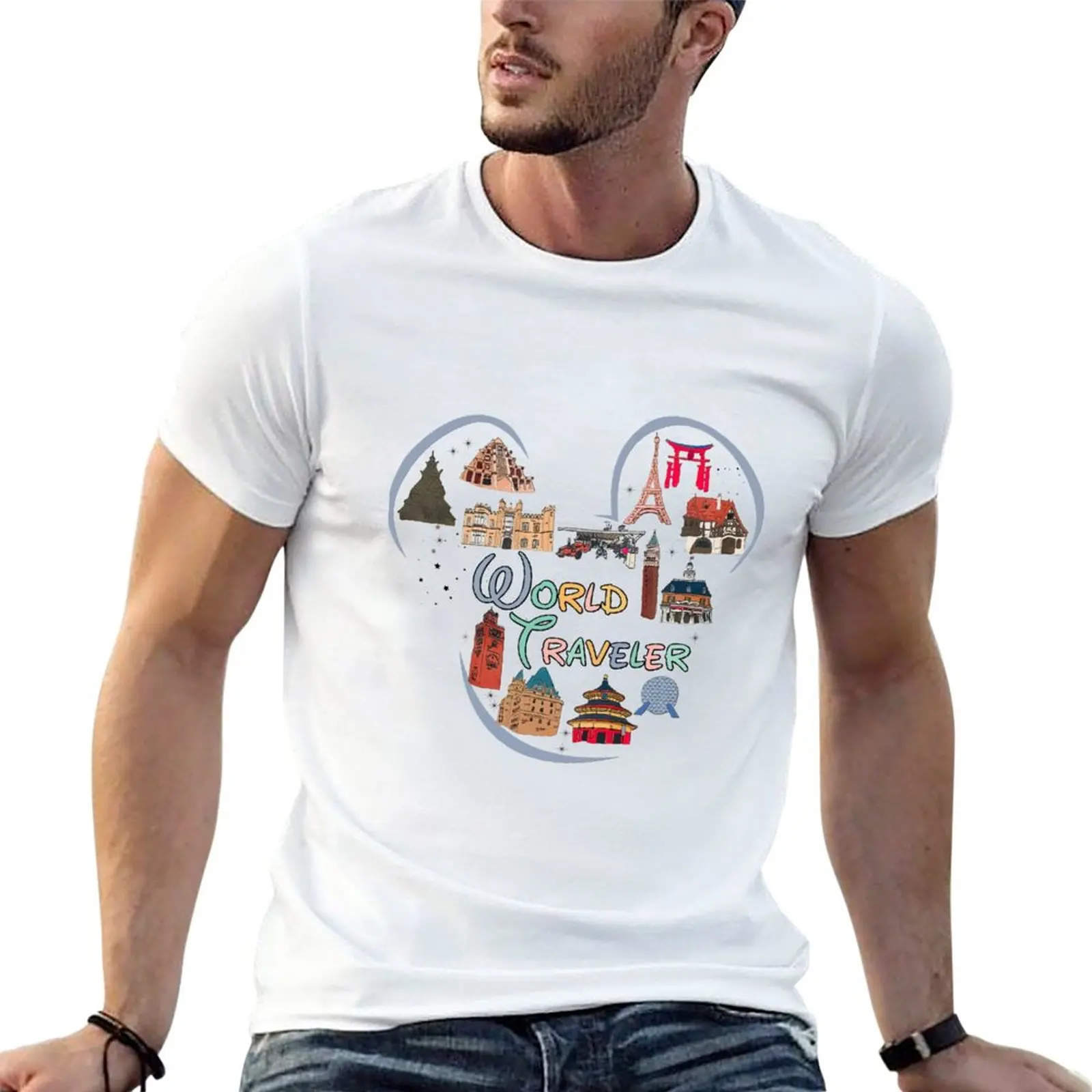 New Epcot World Showcase T-Shirt oversized t shirts Short t-shirt summer clothes t shirts men