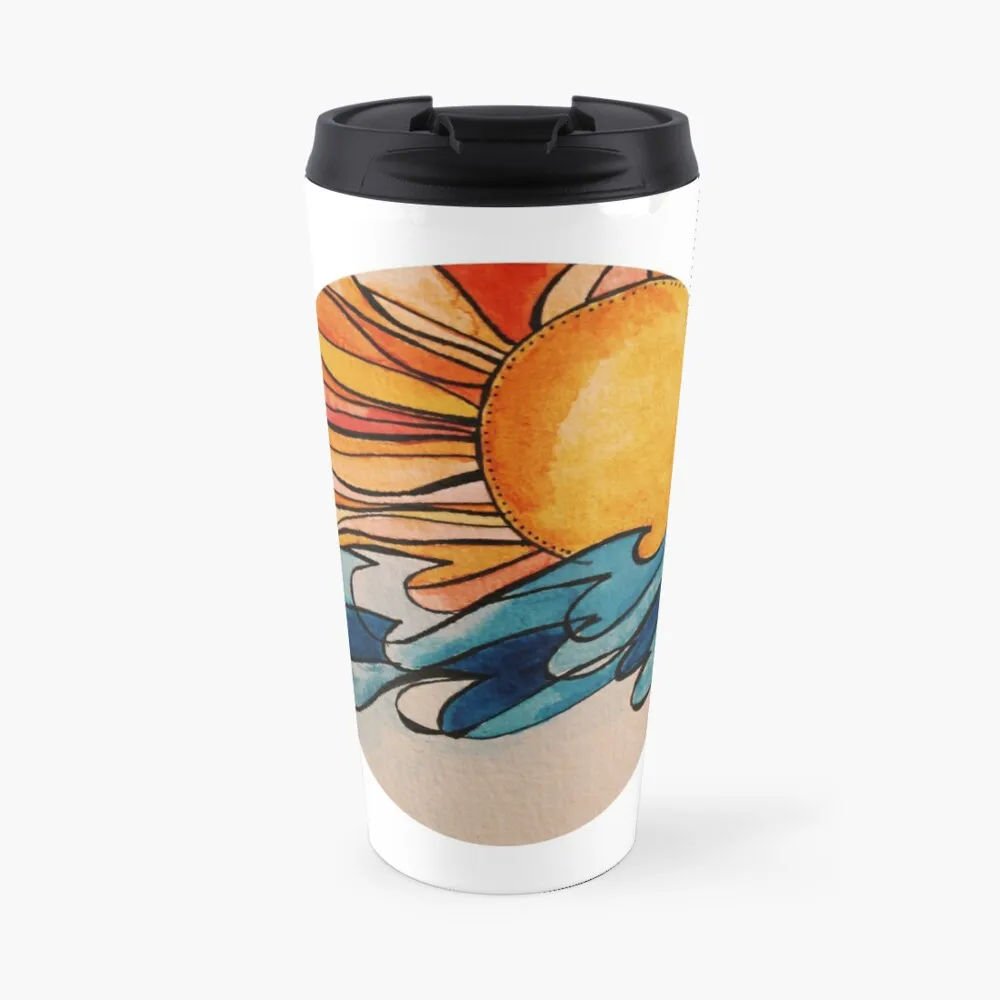 

sunset over ocean Travel Coffee Mug Nespresso Cup Mug For Tea Butterfly Cup