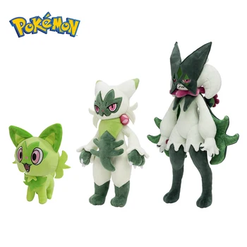 귀여운 스프리가티토 에볼루션 플로라가토 봉제 인형, Meowscarada 봉제 장난감, 포켓몬 봉제 인형, 동물 고양이 생일 선물