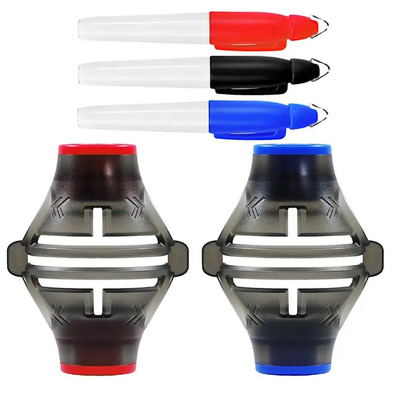 

Высокоточный тройной 3-линейный маркер для игры в гольф, 360 градусов, инструмент для выравнивания и идентификации гольф-мячей