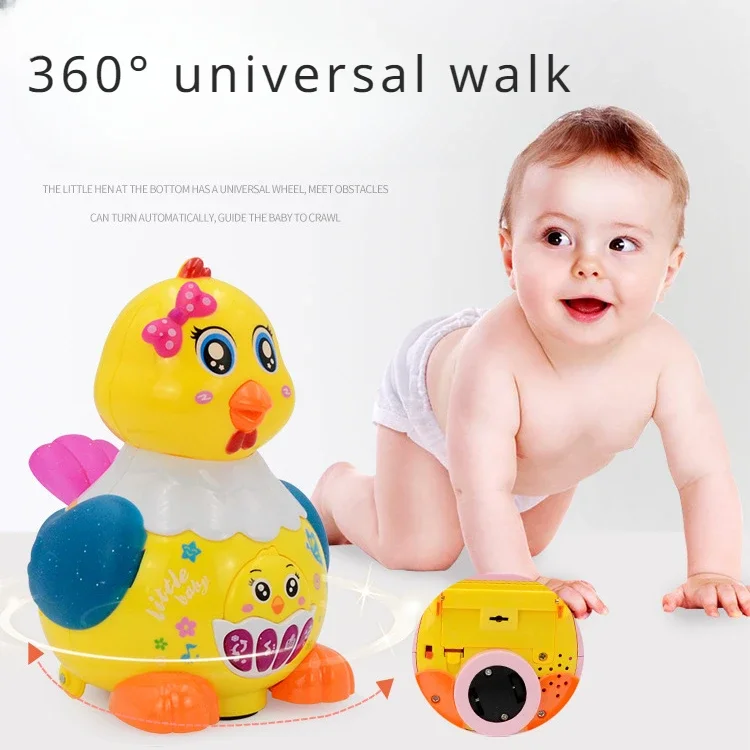 Electric Egglaying Chicken Upgrade Edition Egglaying Little Hen Wanxiang Music Luminous Children's Enlightenment Puzzle Toy 3