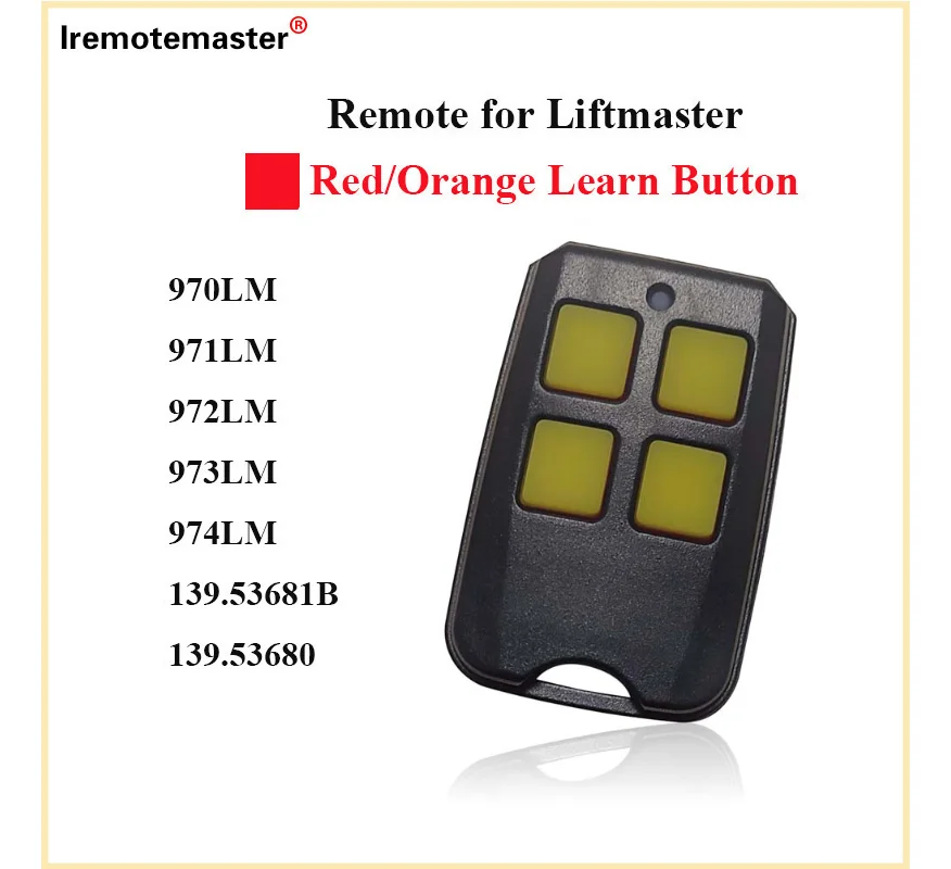 ECS 971LM Garage Door Opener Remote – 390MHz Keychain For LiftMaster Chamberlain Craftsman