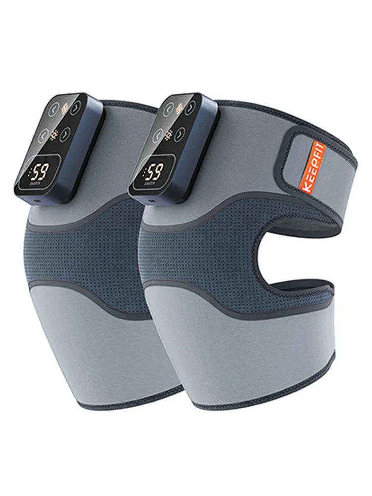 Electric Heating Therapy Knee Vibration Massager Leg Joint Physiotherapy Elbow Warm Wrap Arthritis Pain Relief Knee Pad Massage