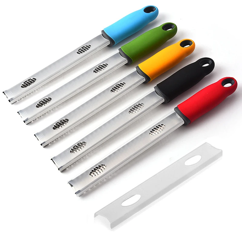 Cheese Grater & Lemon Zester with Protect Cover-Stainless Steel Kitchen Grater Slicer with Non-Slip Handle, Dishwasher Safe cheese grater cheese slicer lemon zester grater kitchen grater