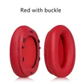 Red with buckle