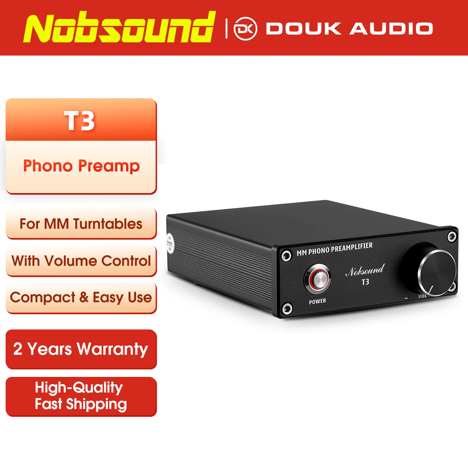 AIYIMA T3 PRO MM MC Phonograph Preamplifier 39dB Gain AIYIMA T3