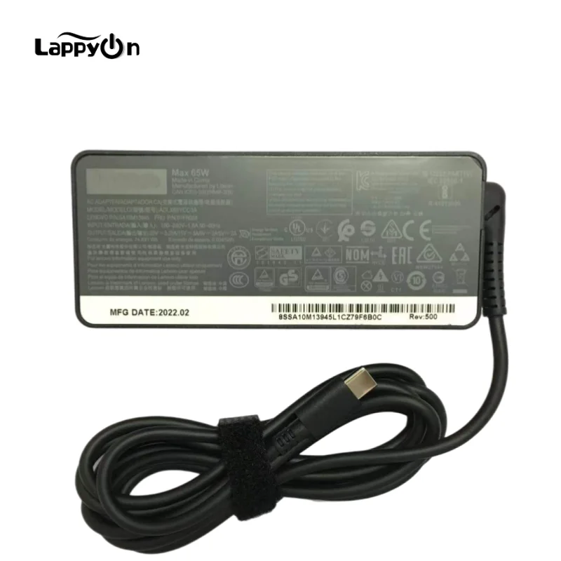 T470 T480 T480S T580 E485 E580 E585 Tipo C Caricatore Di Usb-C Per Lenovo Ibm Thinkpad 65W 20V 3.25A