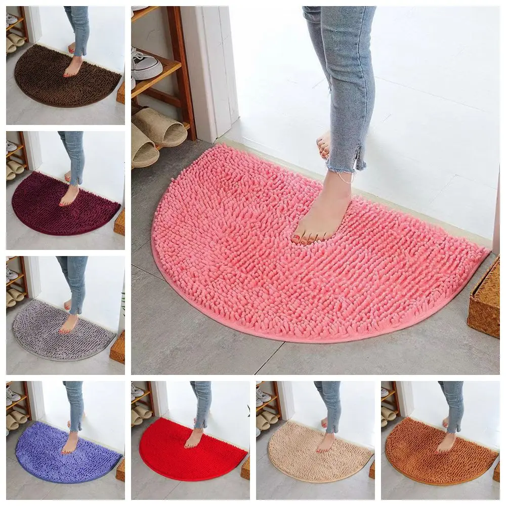 Chenille Semicircle Bath Mat 2
