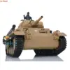 HENG LONG 1/16 7.0 Plastic Panzer III H FPV Camera RC Tank 3849 Painted Yellow Metal Steel Gearbox 360° Turret Track TH17365 3