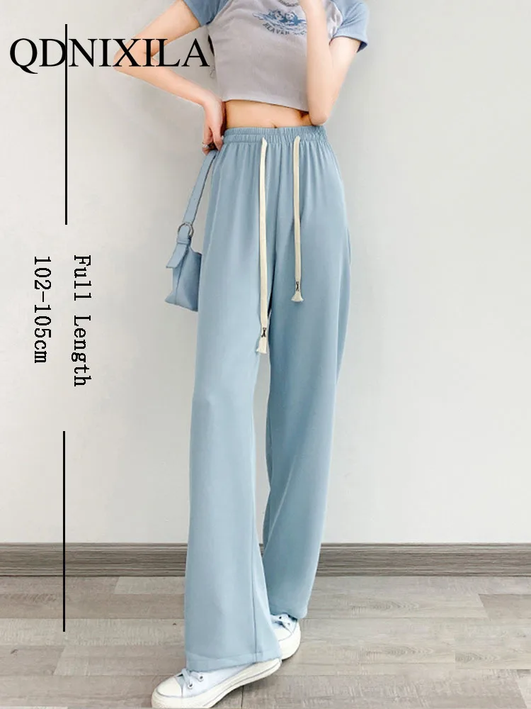 

New Wide Leg Pants Women's Straight Women Bottoms Pants Woman Pants Sweatpants Women Streetwear Women Drawstring Sweatpants