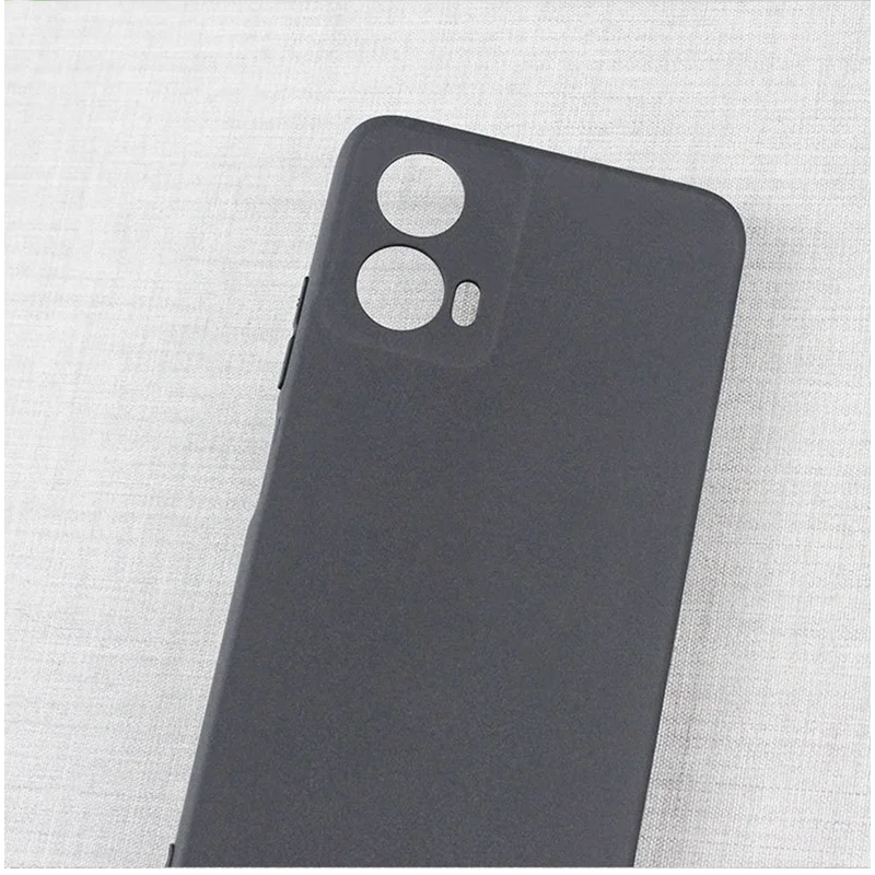 Sleek Black Matte Silicone Case - Slim & Soft TPU Protective Back Cover