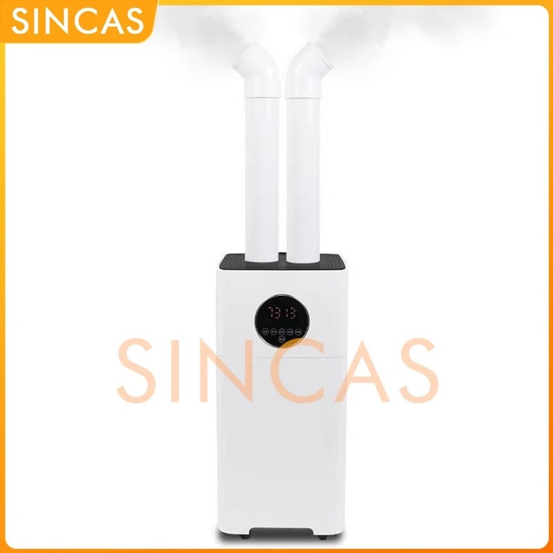 

23L Air Humidifier Diffuser Commercial Smart Humidity Control Touch Screen Dual Tube Remote Control Mist Maker Sprayer 110V-220V