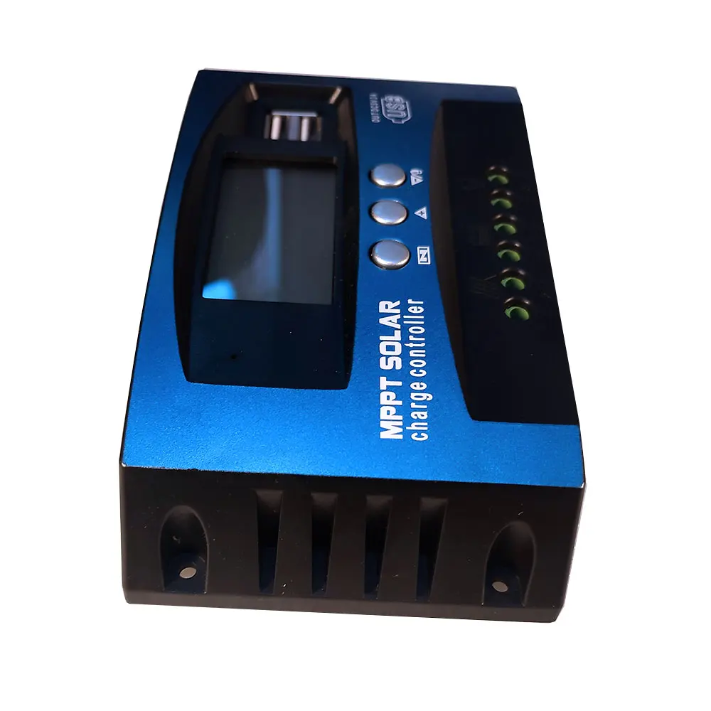 MPPT Solar Charge Controller solar battery charge controller 100A 80A 60A 50A 40A 30A 12V/24V Batterys Regulator Charge and Discharger Solar Controller USB LCD