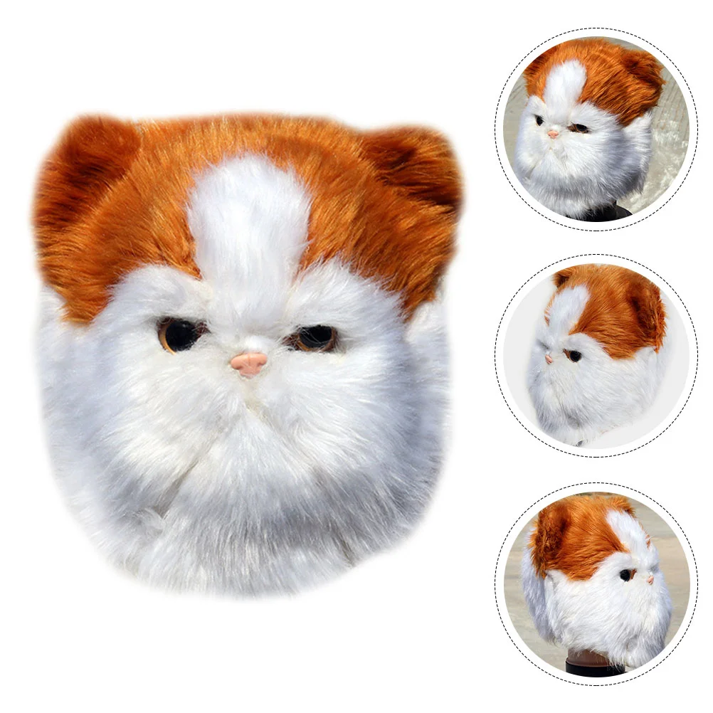 

Костюм из лисы, маска для кошки, маска для выступления на сцене, пушистая голова, искусственные котята, маски для животных, женские маскарадные принадлежности Miss