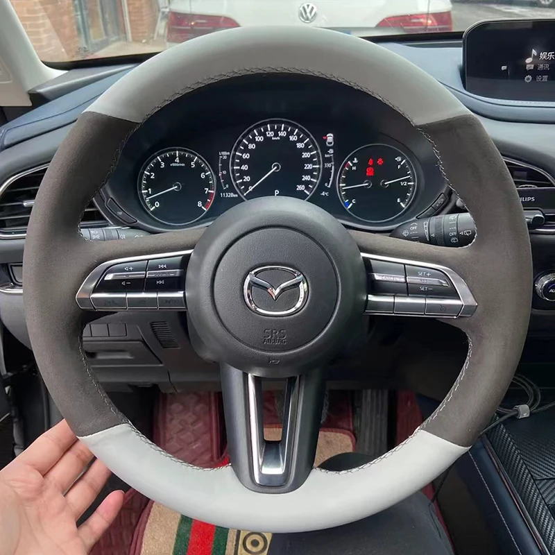 MEWANT Coprivolante grigio scuro modello alveare per Mazda CX-30 CX30 2019-2020 / Mazda 3 Axela 2019-2020
