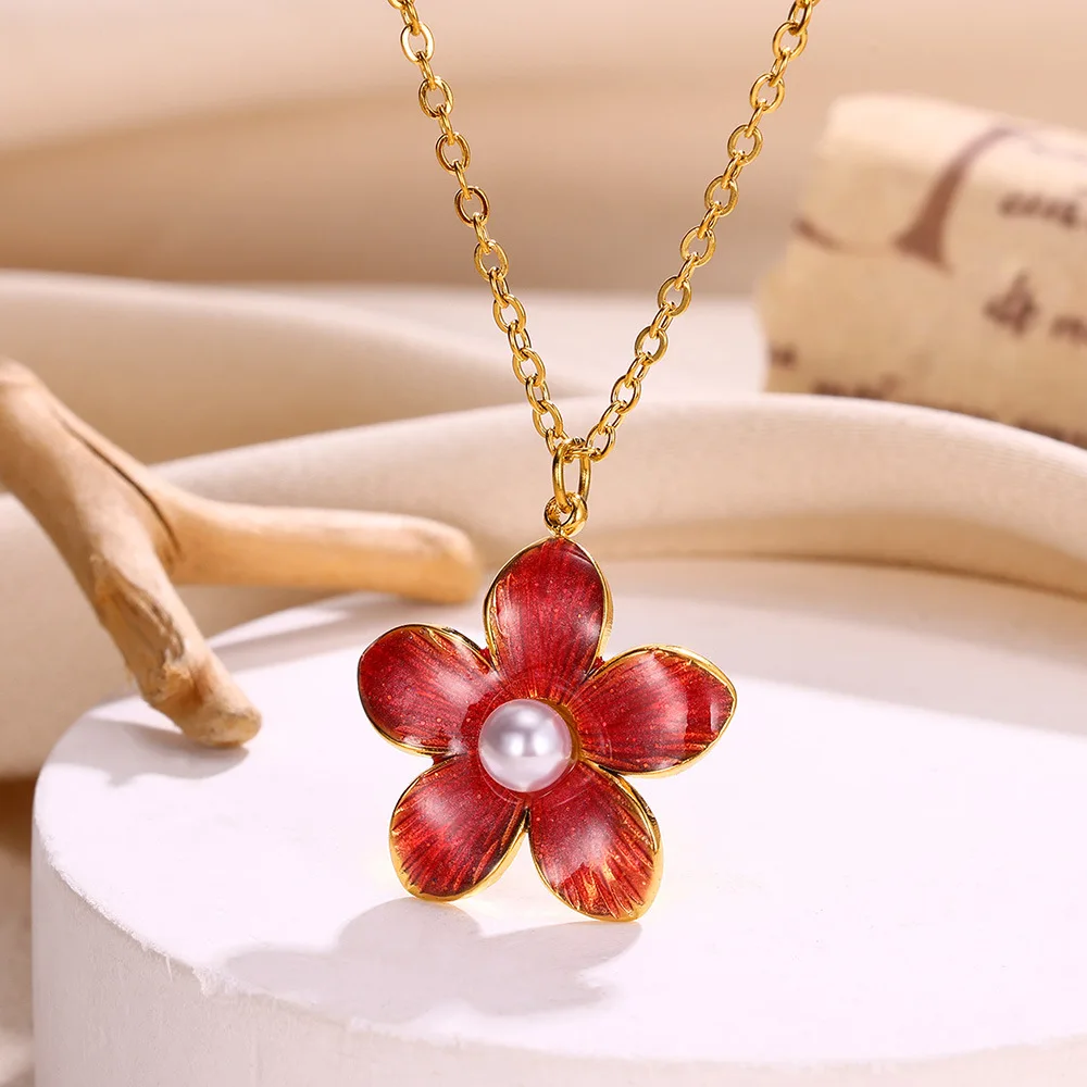 Exquisite Necklaces Gold Color Stainless Steel